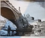 Rome - hand coloured Brian Dunlop etching